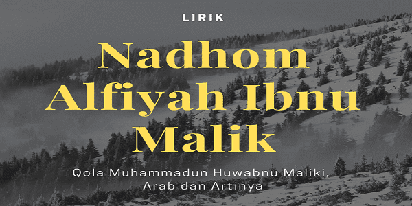 Lirik Nadhom Alfiyah Ibnu Malik PDF